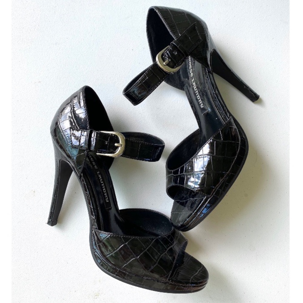 CL | Black Leather Heels